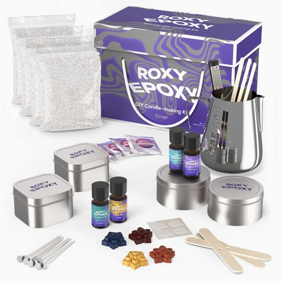 DIY Candle Making Kit Gold or Silver - Picture 2 of 6